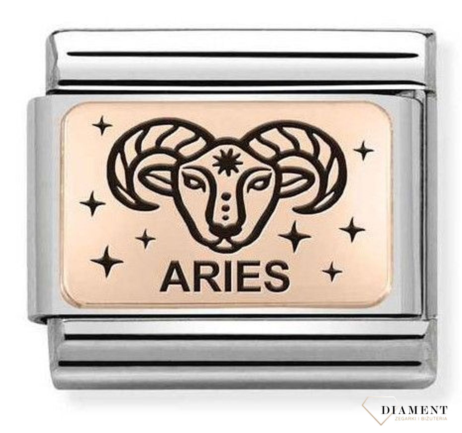 Nomination Link 9K zawieszka różowe złoto 'Baran' 430112 01 Zawieszki Nomination ✓ Wyjątkowy prezent ✓ Nomination ✓ Bransoletka Nomination ✓ Bransoletka ze stali ✓ Gwarancja najniższej ceny ✓ Zapraszamy!.jpg